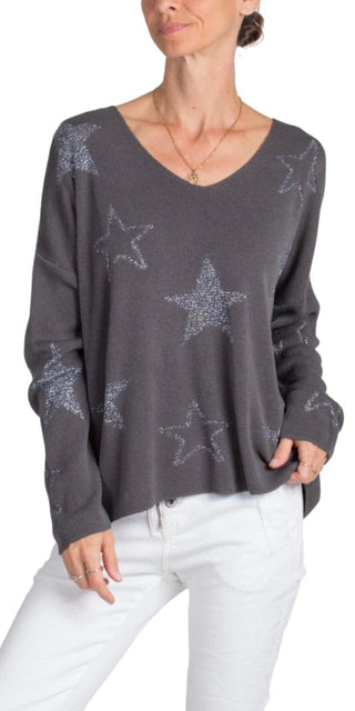 Gigi Moda Knit Star Sweater