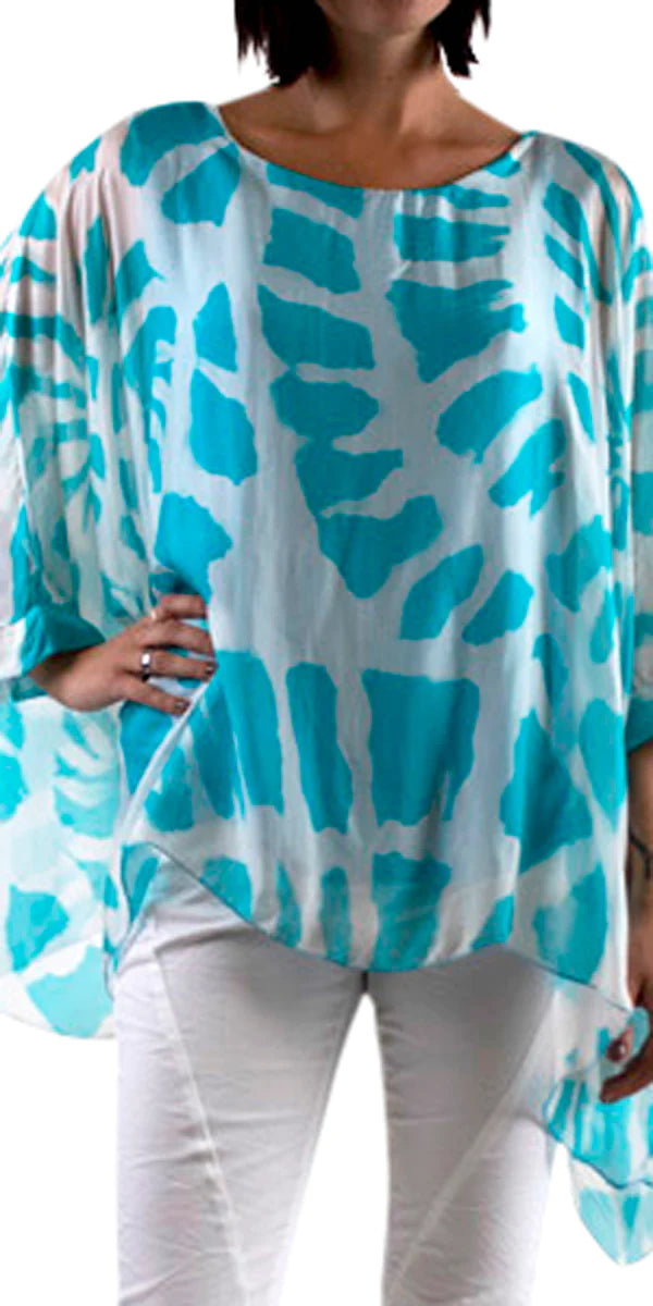 Gigi Moda Seta Tie Dye Silk Kaftan