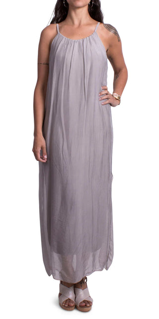 Buy taupe Gigi Moda Venus Silk Dress