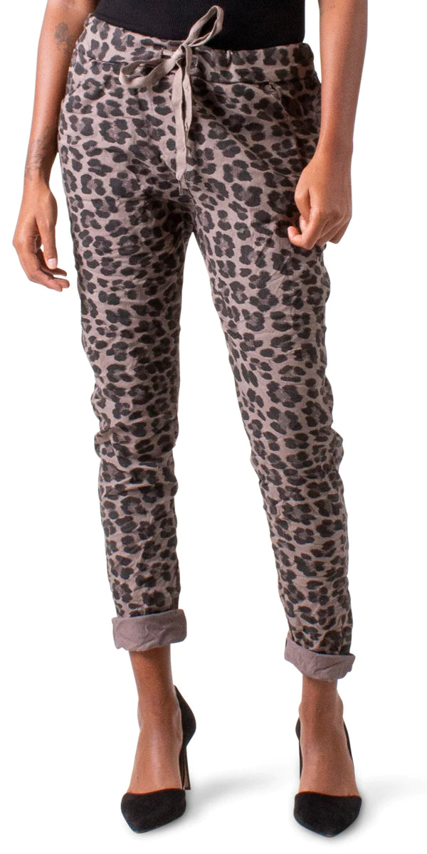 Gigi Moda Franca Cheetah Print Pant