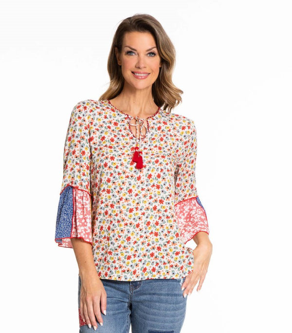 Tru Luxe Jeans Floral Print Blouse