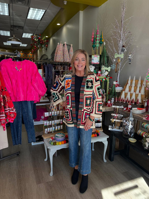 John Mark Granny Square Cardigan