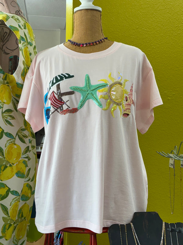 Queen of Sparkles BEACH Tee