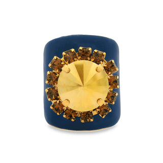 Buy midnight-express-navy TOVA Jacci Ring in Enamel