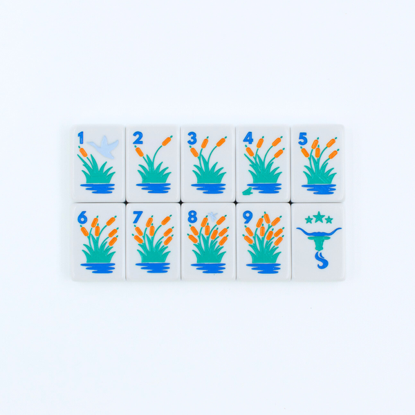THE TEXAS SERIES  |  Mahjong with Lone Star Flair  |  Mesquite White Tile