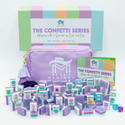 Mahjong Crystal Confetti Purple Tile Set