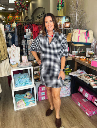 Adrienne Charlotte gingham dress