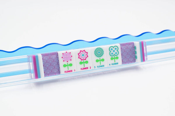 Mahjong Crystal Confetti Purple Tile Set