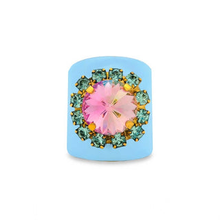 Buy baby-blue TOVA Jacci Ring in Enamel