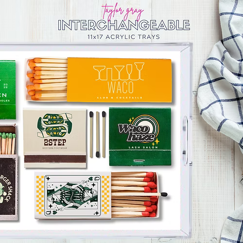Taylor Gray 11x17 Acrylic Tray Interchangeable Inserts