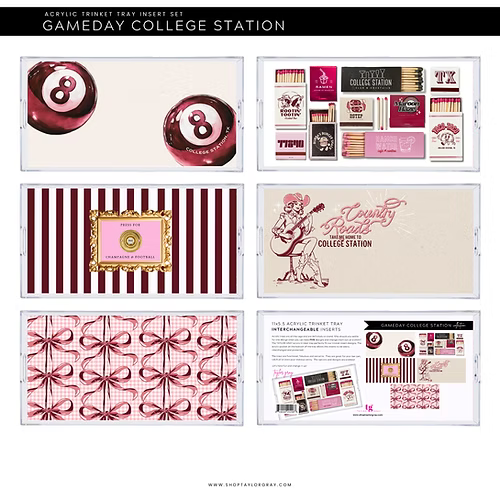 Taylor Gray 11x17 Acrylic Tray Interchangeable Inserts