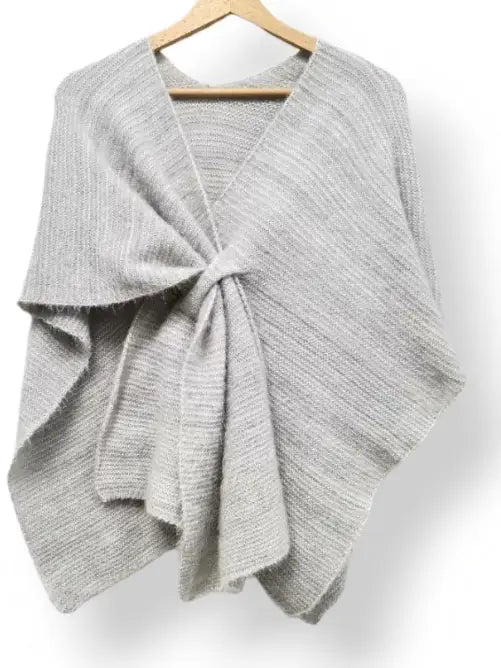 Italian Knit Cozy Warm Poncho with Loop LOOWIE