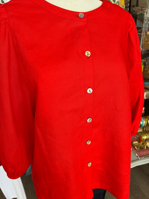 John Mark Seeing Red Blouse