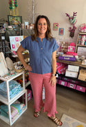 Eesome Gingham Ruffle Pants