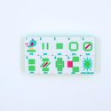 Mahjong Crystal Confetti Purple Tile Set