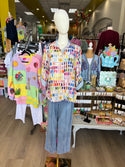 John Mark Swatch Print Blouse