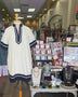 White Navy Trim