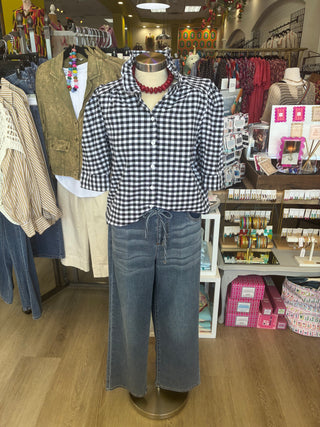 Adrienne Jodie Gingham Shirt