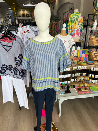 John Mark Flo Striped Top