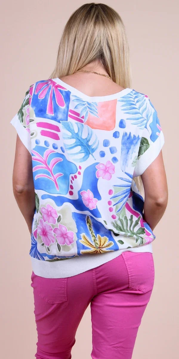 Gigi Moda Pacifica Isola Banded Bottom Top
