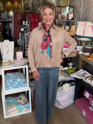 JOH Azalea Suede Top