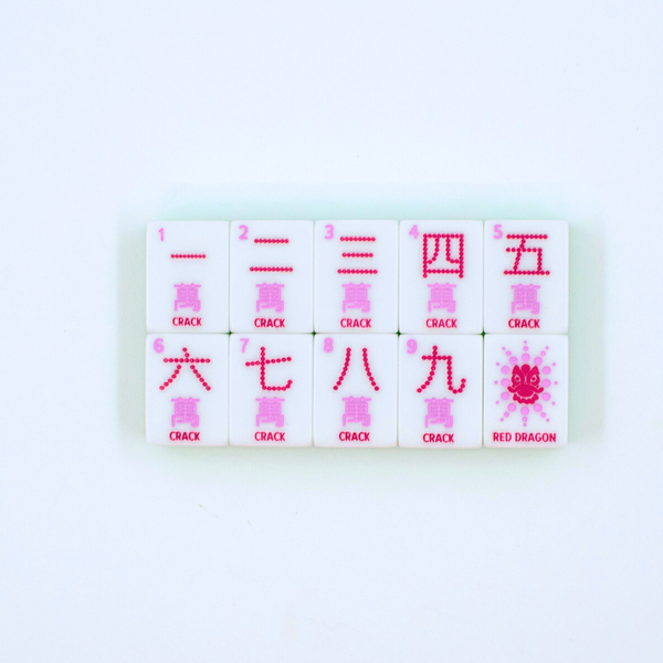 Mahjong Crystal Confetti Purple Tile Set