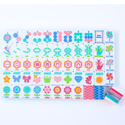 Crystal Prism Blue | Mahjong with Bold Angles and Vibrant Vibes | 1.25" x 0.9" x 0.7"