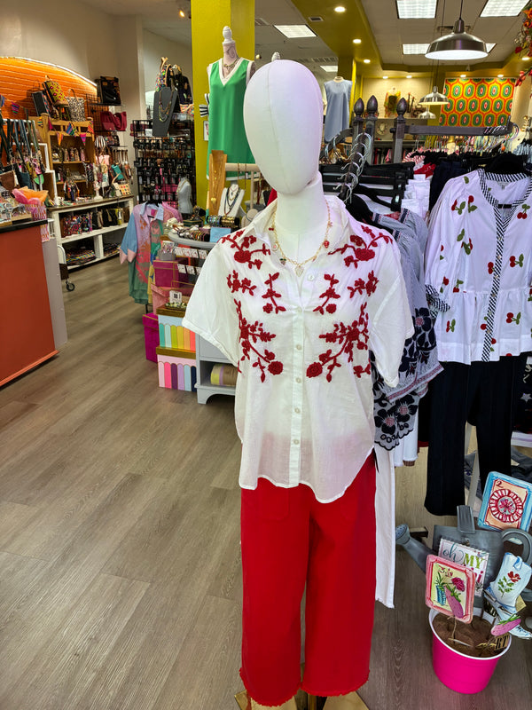 Sister Mary Paula Button Up Top
