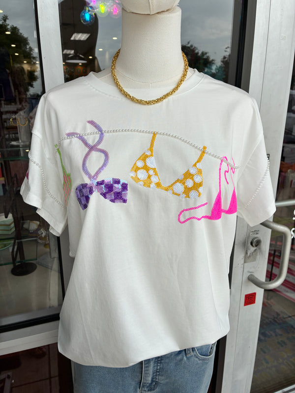 Queen of Sparkles Bikini Tee