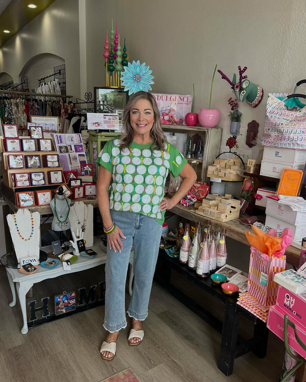 Queen of Sparkles Green Golf Ball & Tee Shirt