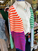 eesome candy stripe cardigan