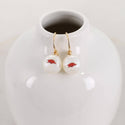 Arkansas Pearl Logo Hoop Earrings