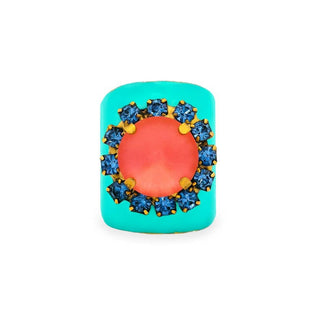 Buy mint TOVA Jacci Ring in Enamel