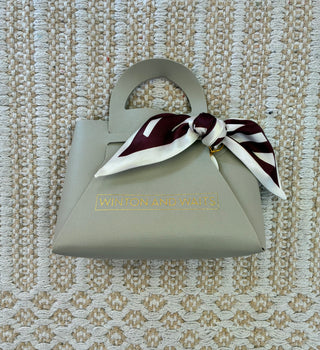 Buy maroon-and-cream WW Twilly Game Day Scarf