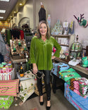 John Mark Velvet Blouse