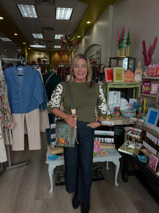 THML Royal Piping Olive Sweater