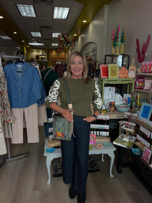 THML Royal Piping Olive Sweater