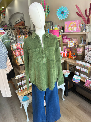 Tru Luxe zip front popover