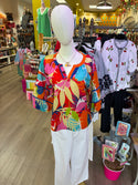 Tru Luxe zig zag trim top