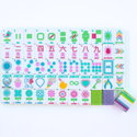 Mahjong Crystal Confetti Purple Tile Set