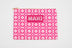 Geometric- Pink Card & Accessory Bag