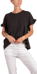 Gigi Moda Cotton Ruffle Top