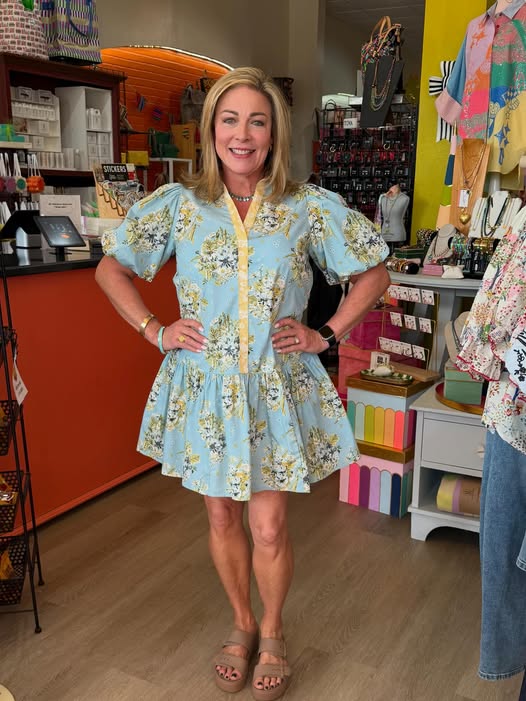 Uncle Frank Rows of Flowers dress