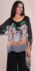 Gigi Moda Paese Italian Coast Silk Kaftan