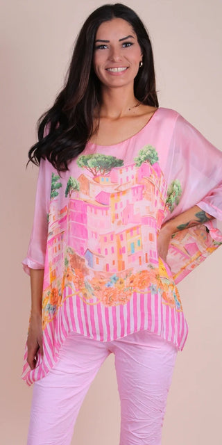 Gigi Moda Paese Italian Coast Silk Kaftan