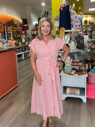 John Mark Stripes Forever Dress