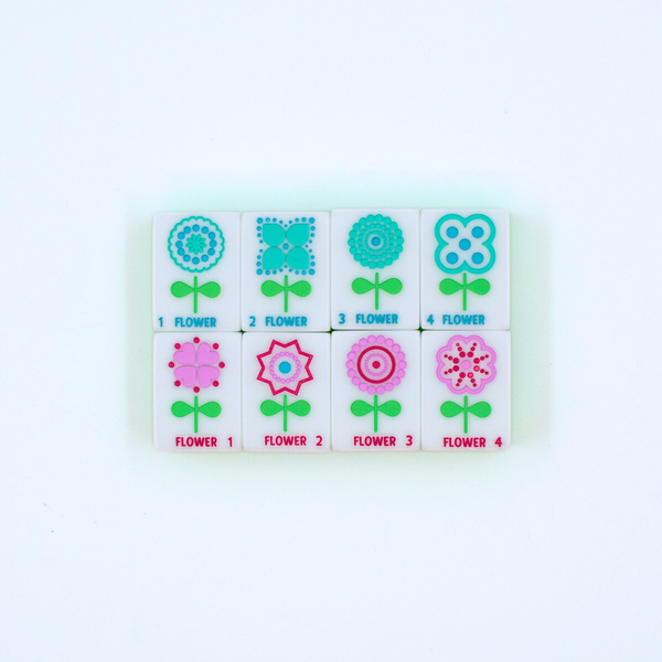 Mahjong Crystal Confetti Purple Tile Set
