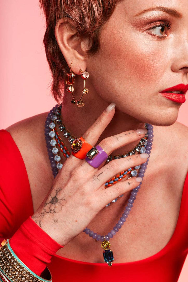 TOVA Jacci Ring in Enamel