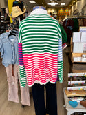 eesome candy stripe cardigan