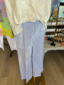 Thin Her Stripe Wide Leg Crop Pant